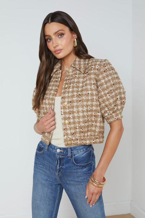 COVE CROP SHORT SLV JACKET