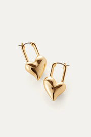 PADLOCK HEART EARRINGS