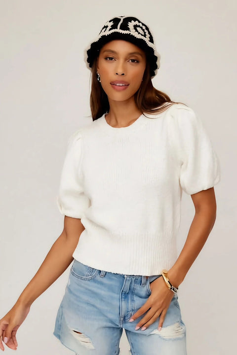 HARVEY PLEATED SLV SWEATER