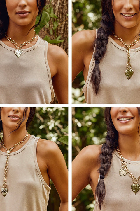 LARIAT MULTI STYLE CHUNKY LINK CHAIN