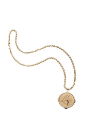 SAGITTARIUS ZODIAC PENDANT NECKLACE- GRANDE ROLO CHAIN