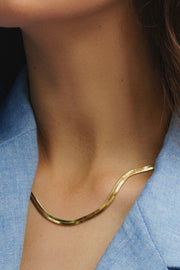 HERRINGBONE NECKLACE GOLD