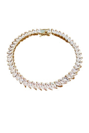 SANTI CRYSTAL BRACELET- GLD/CLEAR