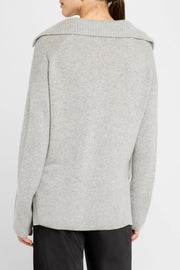 CASHMERE SIDE BUTTON TNECK