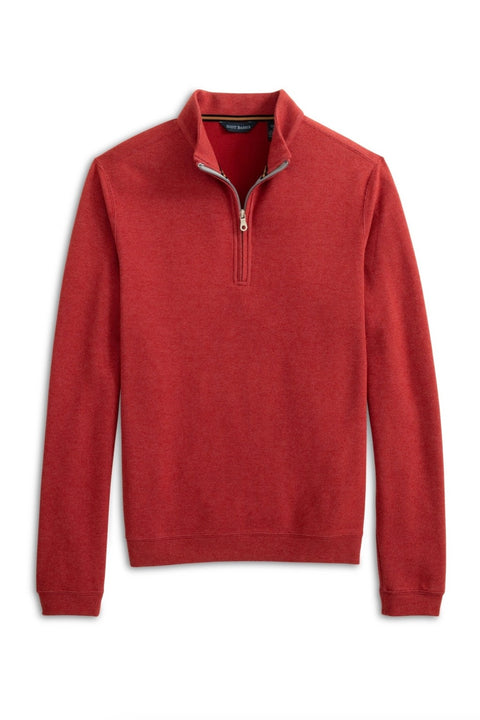 STRETCH HEATHER FLEECE PULLOVER