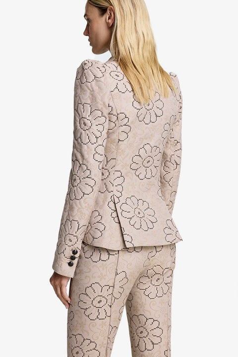 POUF SLV ONE BUTTON BLAZER