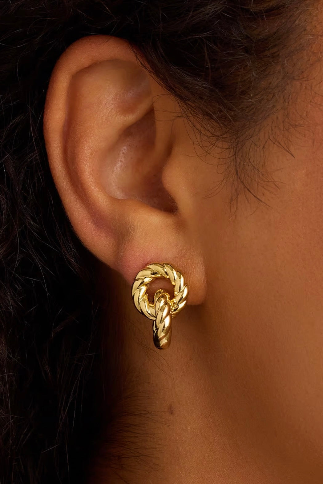 CREW HELIUM EARRINGS- GLD