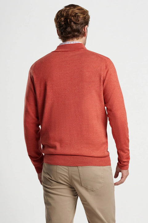 AUTUMN CREST SUEDE TRIM 1/4 ZIP