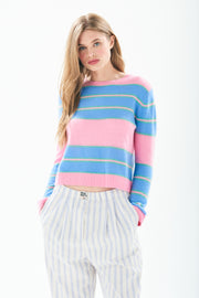 TEXTURED STRIPE CREW