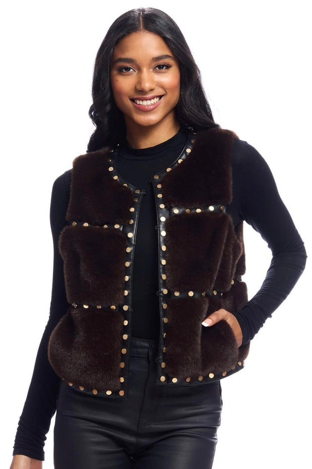 GISELLE STUDDED VEST