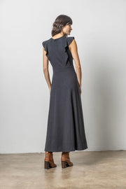 FLOUNCE TRIM MAXI DRESS (PA2689)