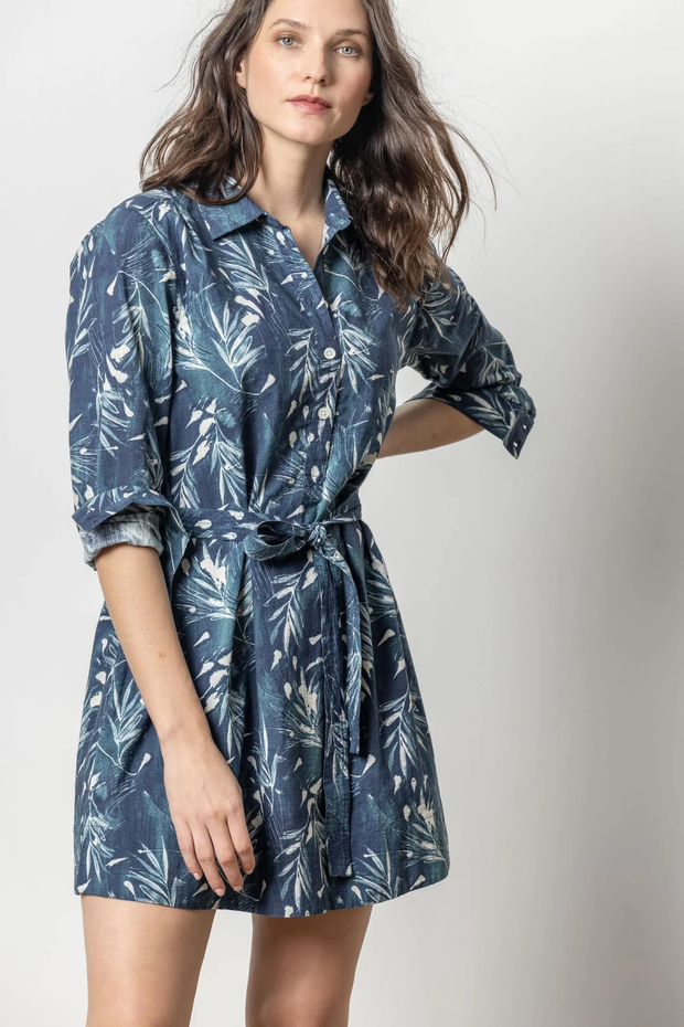 BELTED SHIRT DRESS (PA2697)