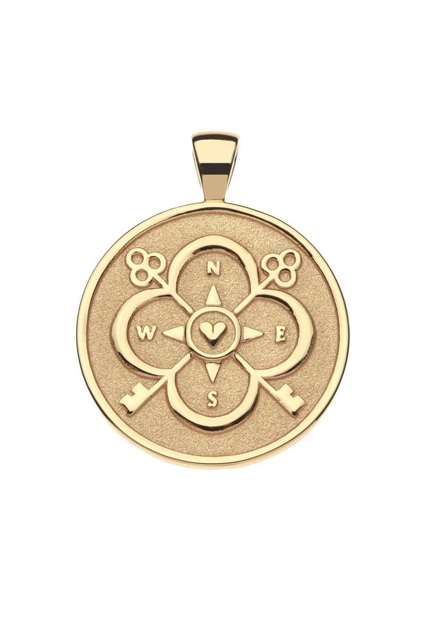 FOREVER W/LOVE 2025 PENDANT NECKLACE- DRAWN LINK CHAIN