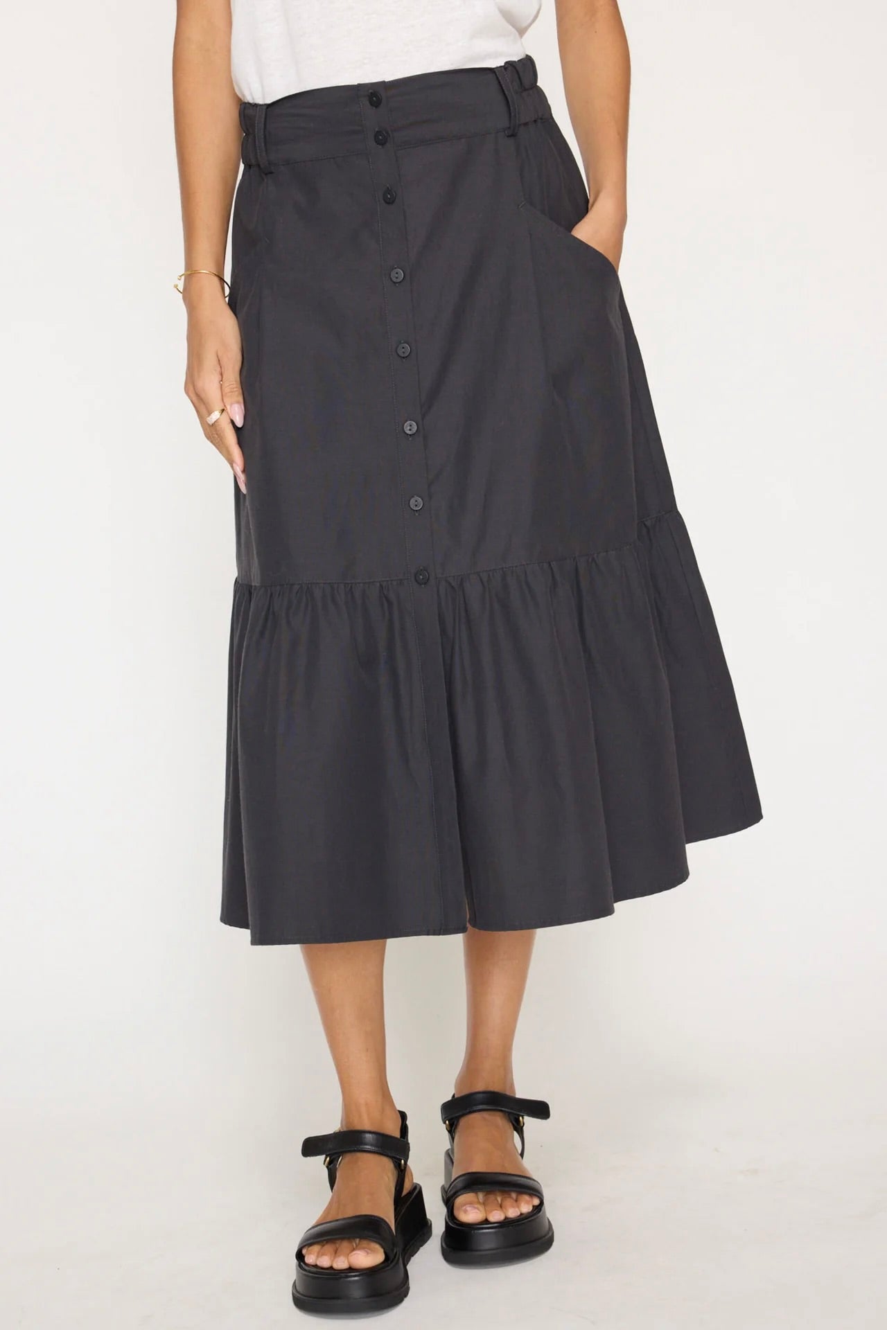 PALMS TIERED SKIRT