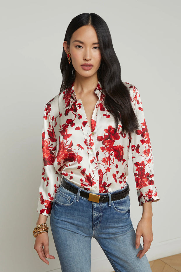 DANI 3/4 SLV BLOUSE (40126IKP)