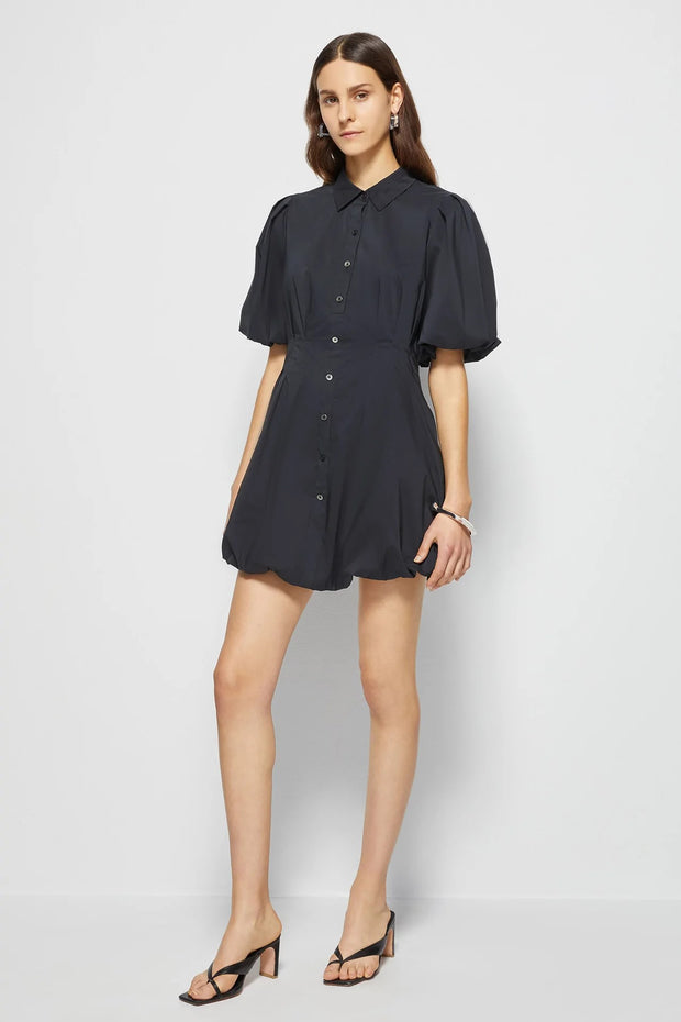 CLEO BALLOON PINTUCK MINI DRESS