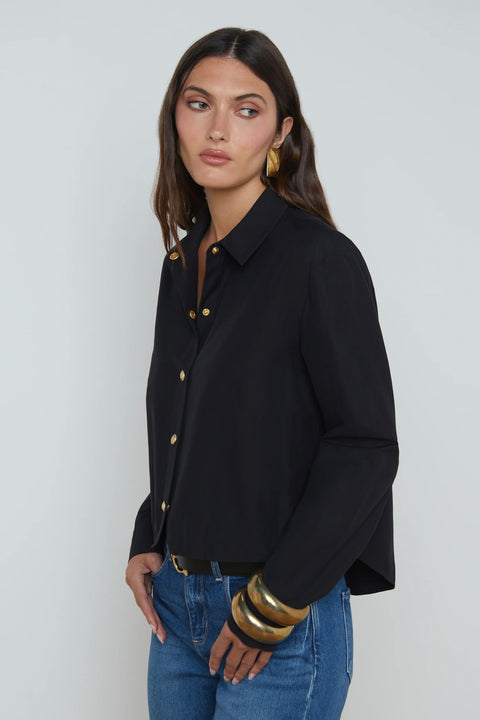 COSETTE CROP HI LOW SHIRT