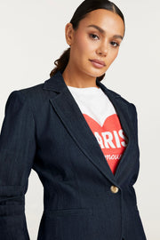 PETITE DENIM KHLOE BLAZER