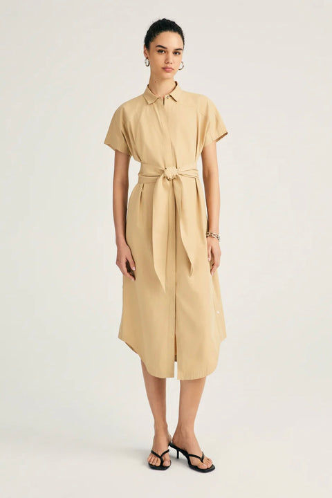 MIKALA SS BELTED SHIRT DRESS