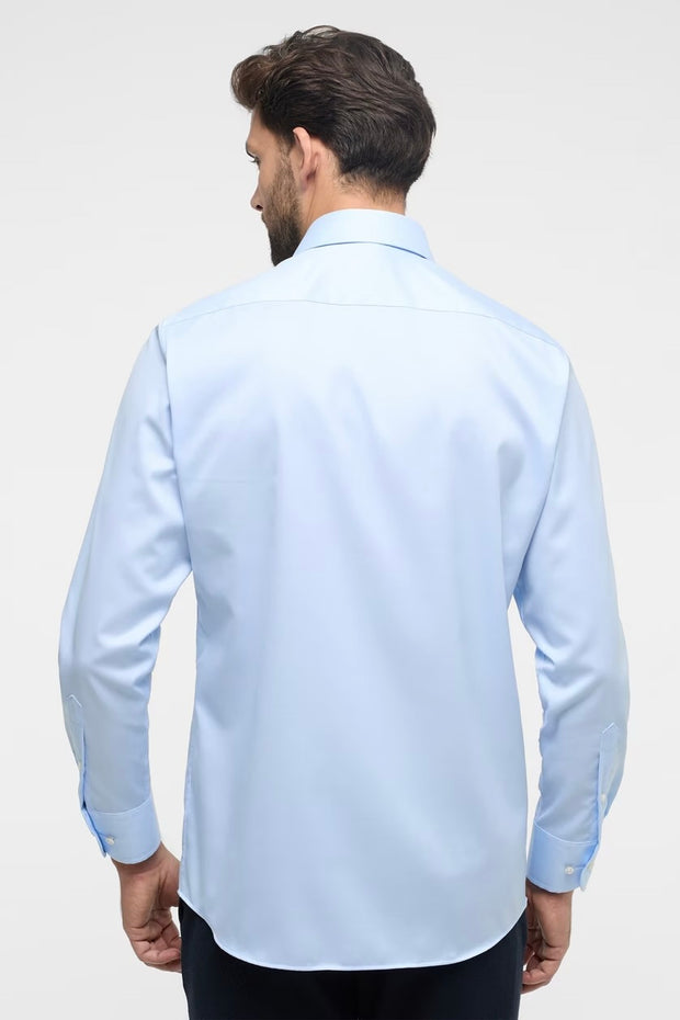 LUXURY SHIRT MODERN FIT KENT COLLAR SKY