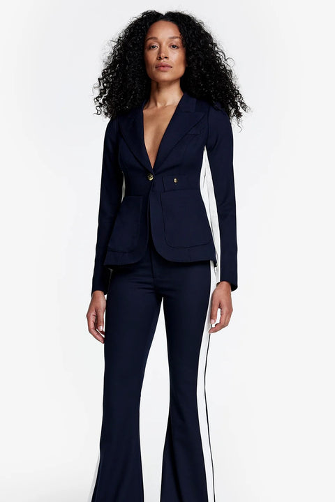 PATCH POCKET TUX STRIPE BLAZER