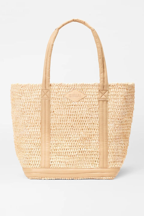 MEDIUM RAFFIA TOTE