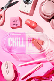 PINK CHILL PILL ACRYLIC TRAY