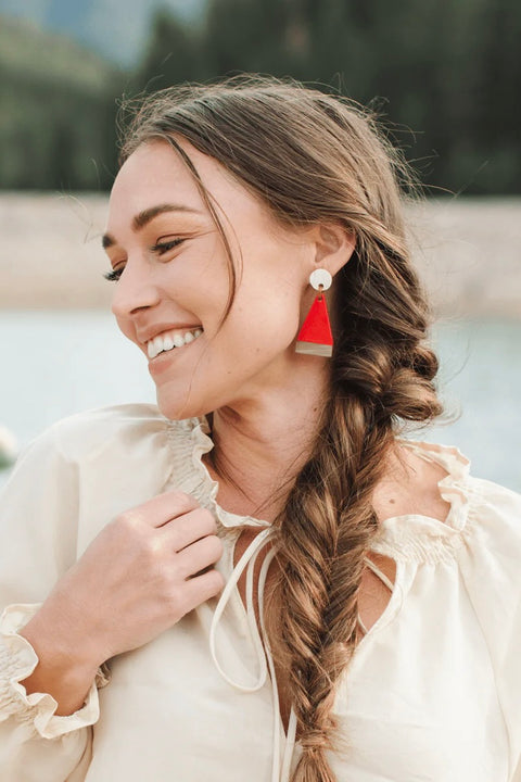 SANTA DANGLE EARRINGS