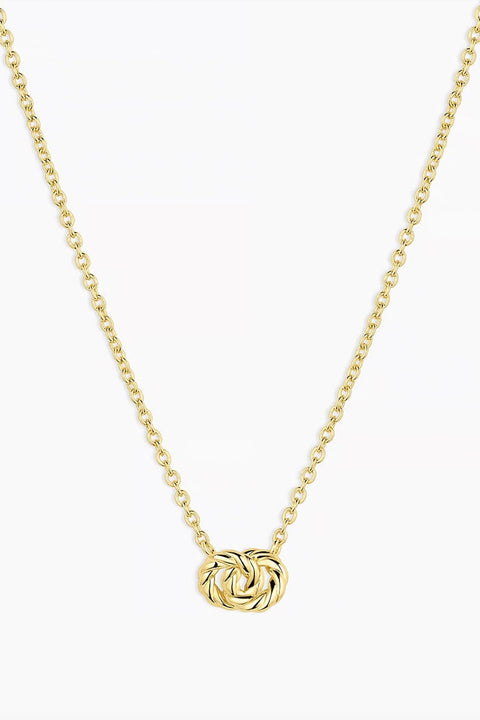 CREW INTERLOCKING NECKLACE- GOLD