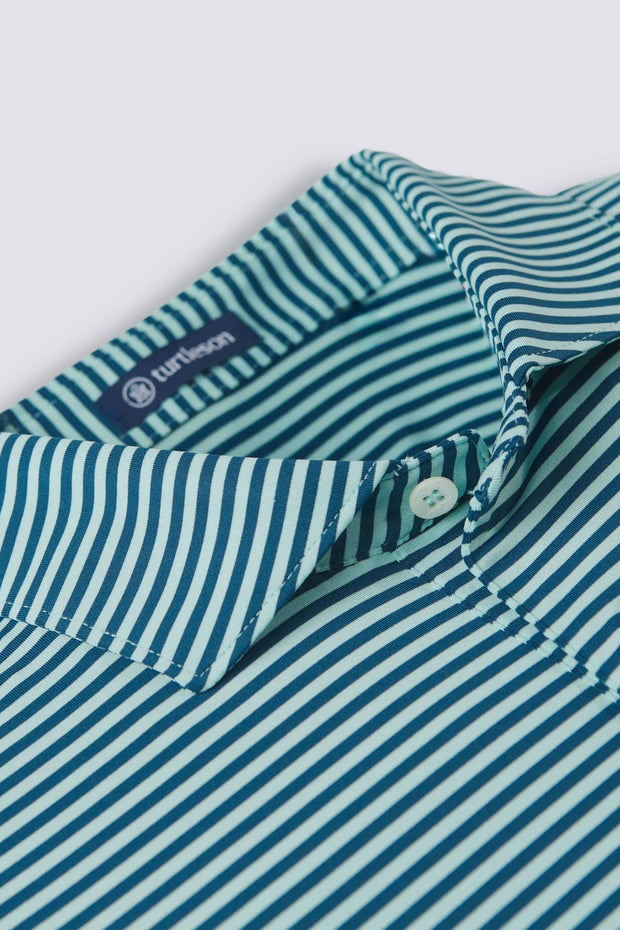 EDWARD STRIPE PERFORMANCE POLO