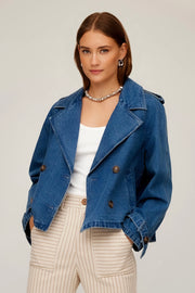 CHELSEA CROPPED TRENCH JACKET