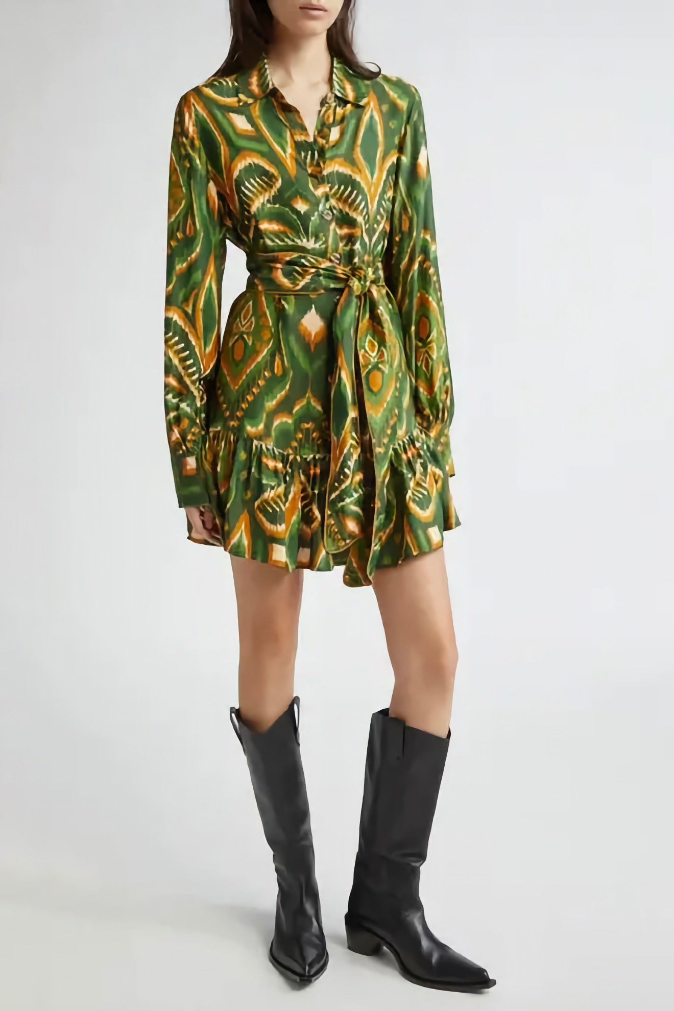 PINEAPPLE IKAT MINI DRESS