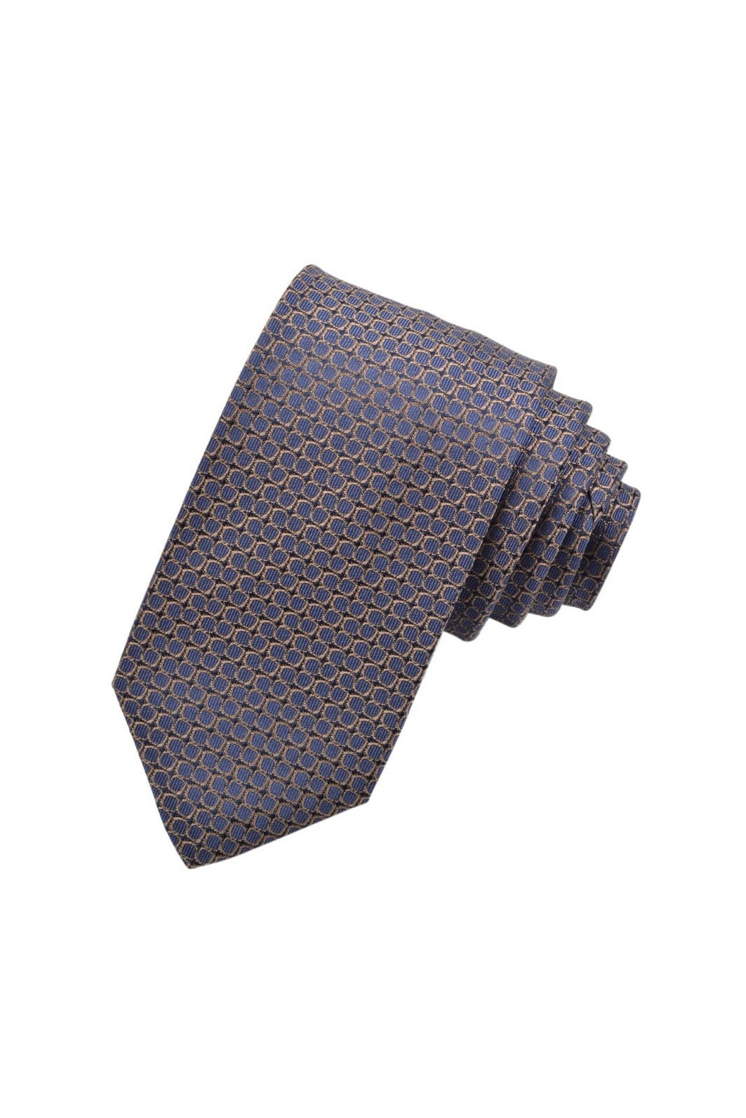 ITALIAN SILK MICRO NEAT TIE DENIM (OS)