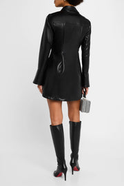 VEGAN LEATHER ALIZEE DRESS