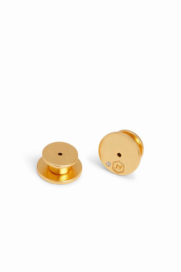 ASTOR DOORKNOCKER EARRING- GLD/CZ