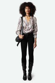 TELIA TWILL WILD CHAINES BLOUSE