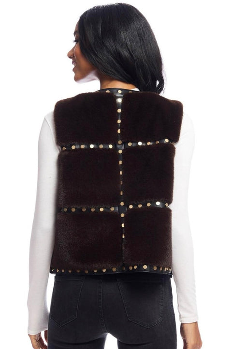 GISELLE STUDDED VEST