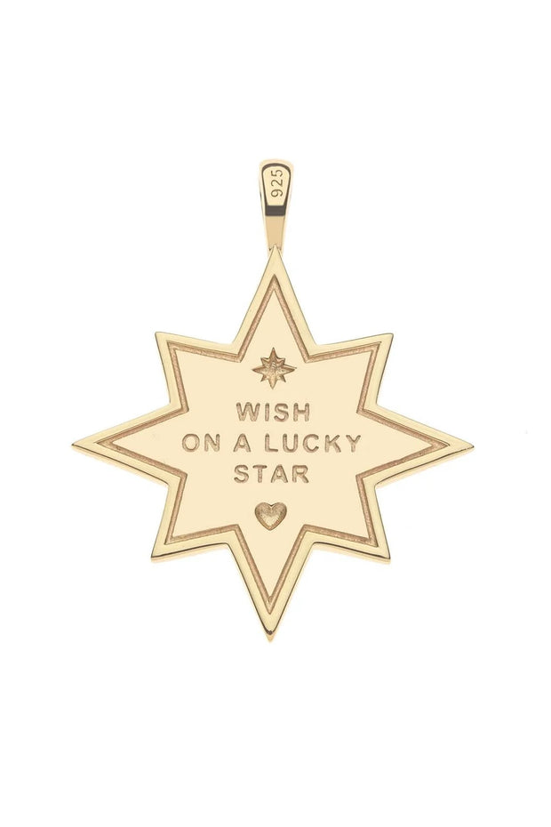 LUCKY WISH ON A STAR PENDANT- MINI TWIST CHAIN