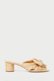 EMILIA PLEATED KNOT MULE NAT