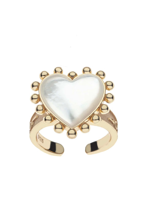 BURSTING W/LOVE HEART RING