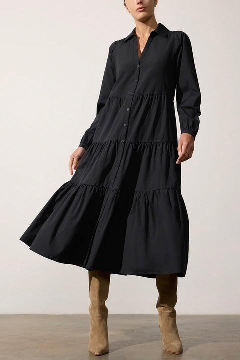 LONG SLV HAVANA DRESS