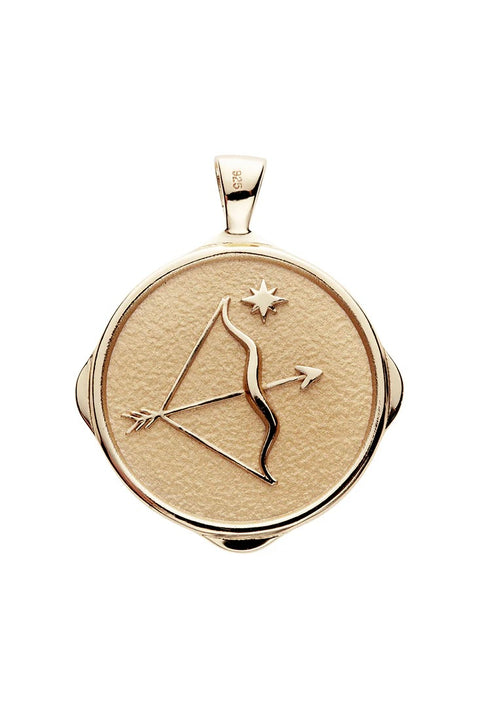 SAGITTARIUS ZODIAC PENDANT NECKLACE- GRANDE ROLO CHAIN