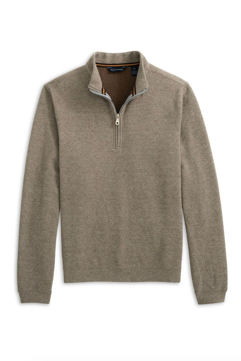 STRETCH HEATHER FLEECE PULLOVER