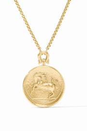 SARATOGA HORSE NECKLACE- GLD