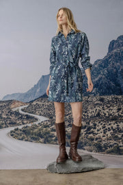 BELTED SHIRT DRESS (PA2697)