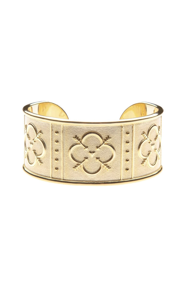 LOVE QUATREFOIL CUFF- GOLD