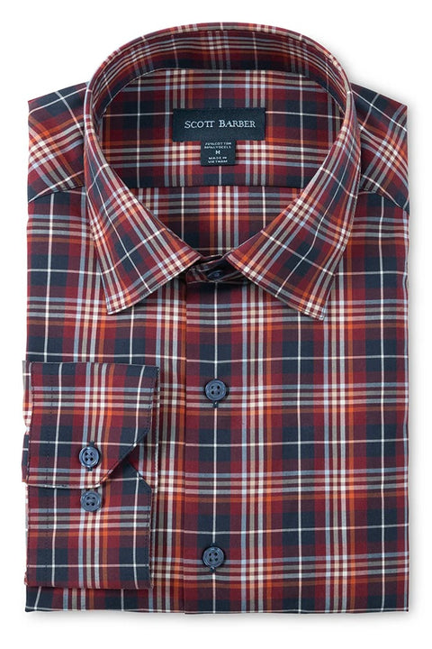 PERFORMANCE COLLEGIATE PLAID LS SHIRT