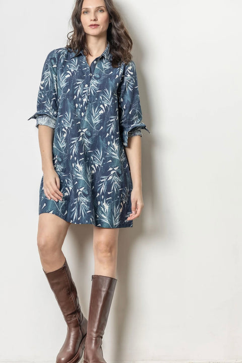 BELTED SHIRT DRESS (PA2697)