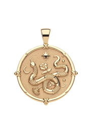 PROTECT YEAR OF SNAKE PENDANT NECKLACE- GRANDE ROLO CHAIN