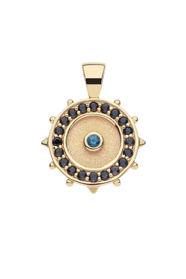 PROTECT EMBELLISHED WATCHFUL EYE NECKLACE- SATELLITE CHAIN